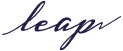 Leap Logo (Leap Written in cursive handwriting)